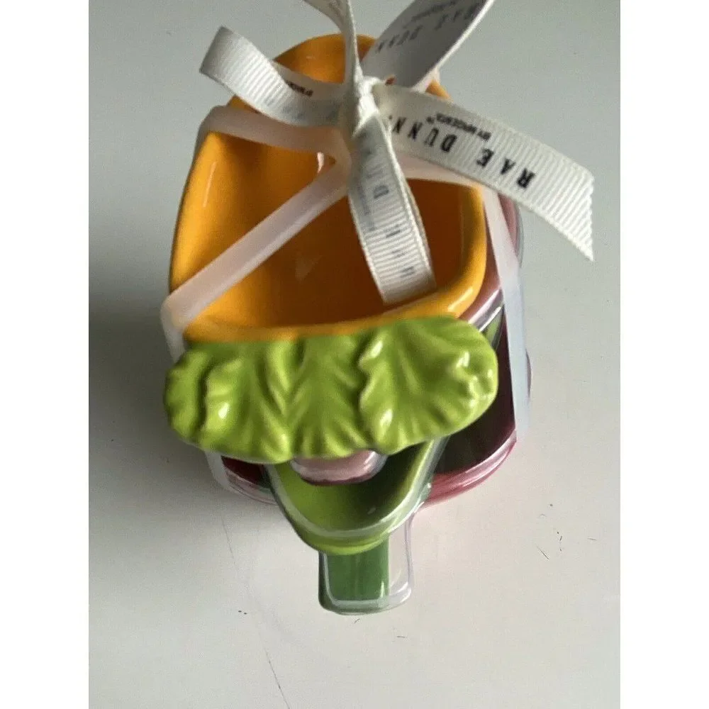 Rae Dunn‎ Vegetable Measuring Cup Set Of 4 Ceramic NEW